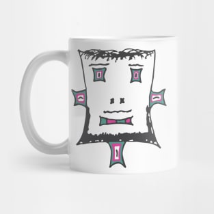 Peen Grink, The Green and Pink Bearded Boy Mug